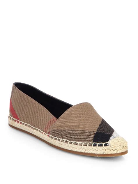 burberry slides women|burberry espadrille flats.